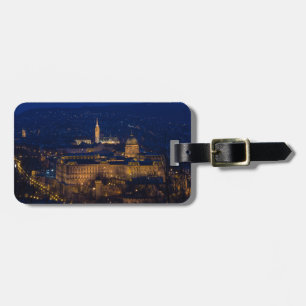 Buda Castle Hungary Budapest at night Luggage Tag