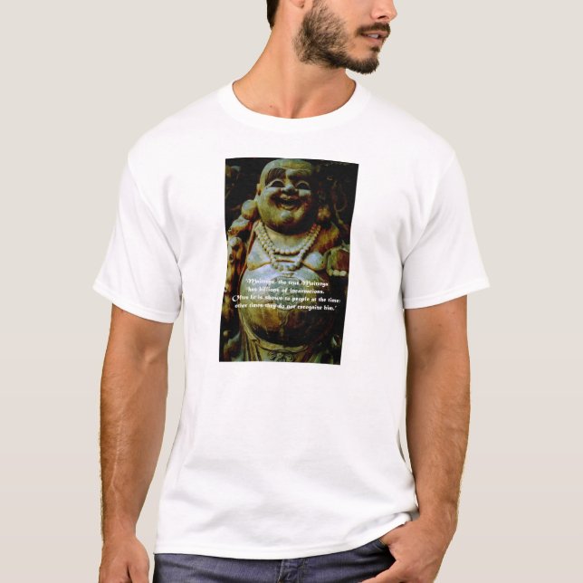 Budai: The Laughing Buddha T-Shirt (Front)