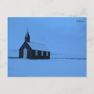 Búðakirkja Iceland Postcard