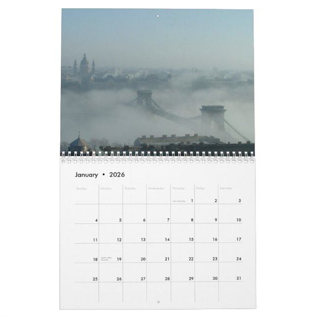 Budapest and the Danube - 2014 Calendar (Jan 2026)