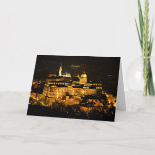 Budapest at Night Card