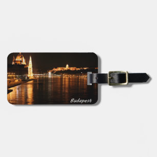 Budapest at Night Luggage Tag