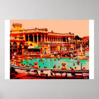Budapest Baths Poster