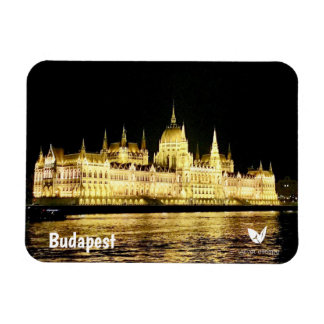 Budapest by night - magnet by Velvet Escape