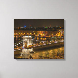 Budapest Chain bridge Canvas Print