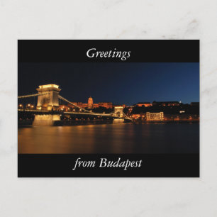 Budapest Chain bridge Postcard