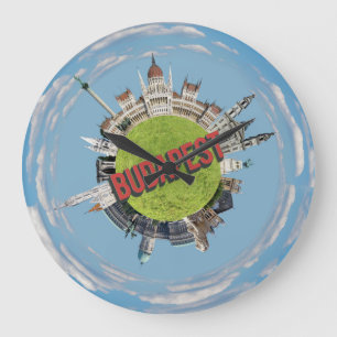 Budapest city hungary little tiny planet travel ar large clock