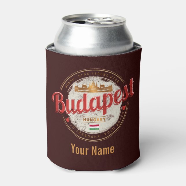 Budapest Design Hungary Vintage Parliament Can Cooler (Can Front)
