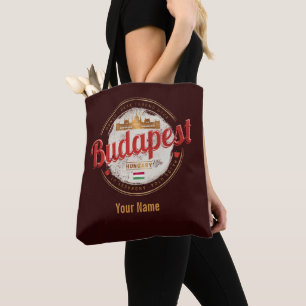 Budapest Design Hungary Vintage Parliament Tote Bag