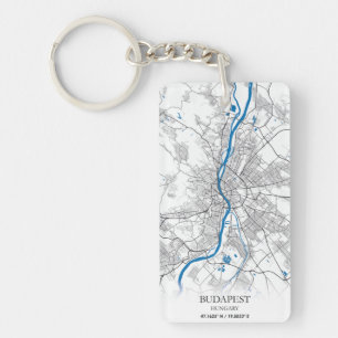 Budapest Hongrie City Plan Voyage Simple Minimal