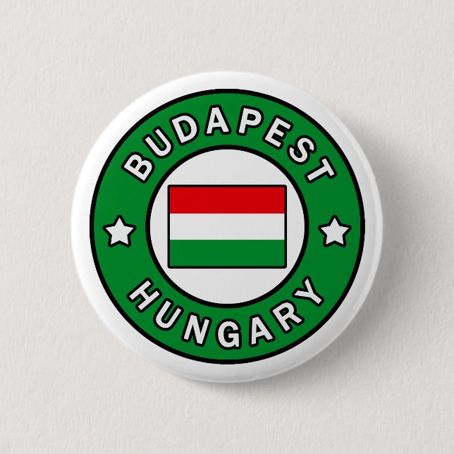 Budapest Hungary 2 Inch Round Button (Front)