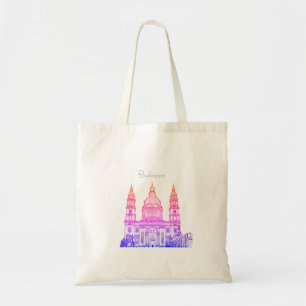 Budapest Hungary Architecture Sketch Tote Bag