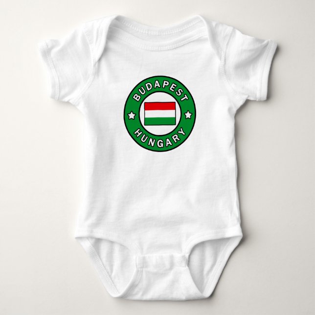 Budapest Hungary Baby Bodysuit (Front)