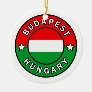 Budapest Hungary Ceramic Ornament