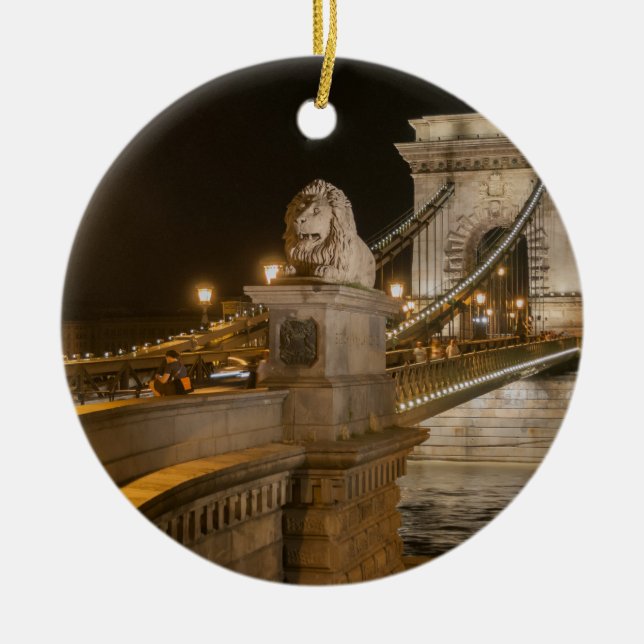 Budapest, Hungary Ceramic Ornament (Front)