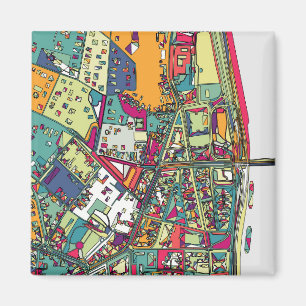 Budapest, Hungary   City Map Magnet