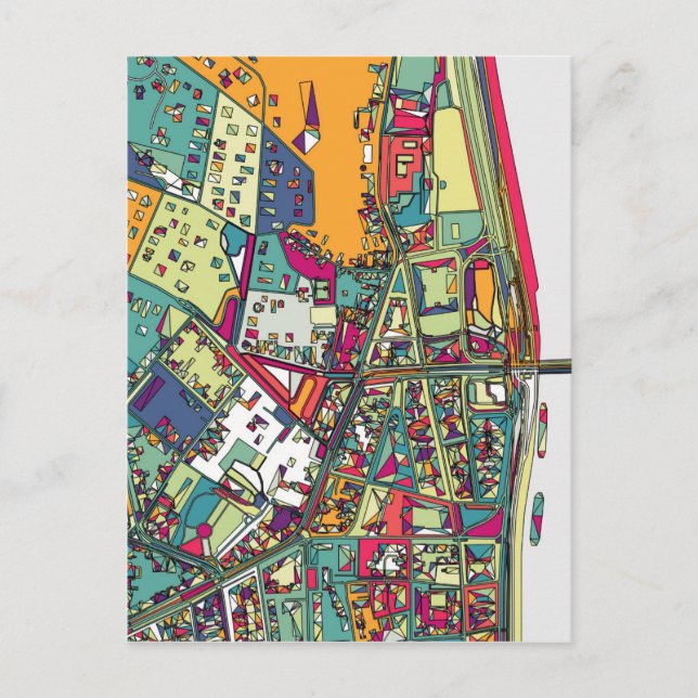 Budapest, Hungary | City Map Postcard (Front)