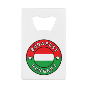Budapest Hungary Credit Card Bottle Opener