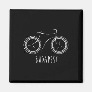 Budapest Hungary Cute Vintage Retro Bike  Magnet