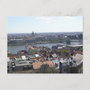 Budapest Hungary Danube River Postcard