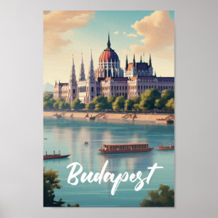 Budapest Hungary Famous Travel Place Poster