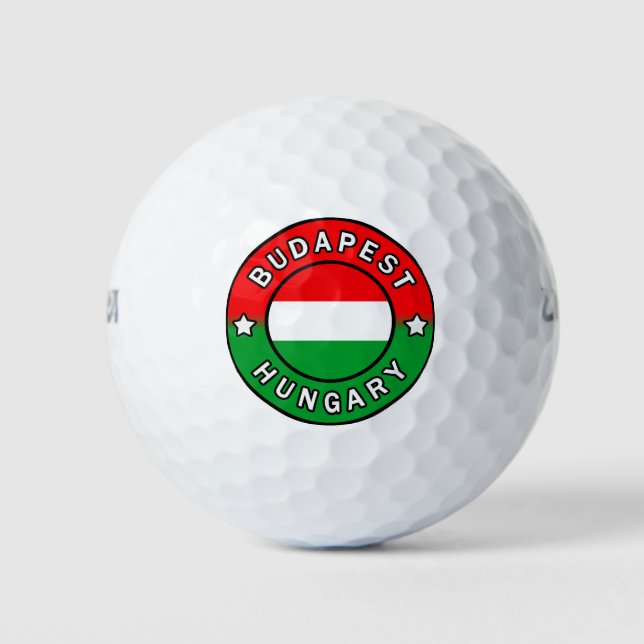 Budapest Hungary Golf Balls (Front)