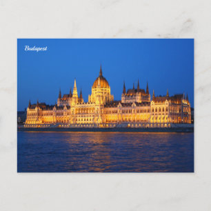 Budapest Hungary Holiday Postcard