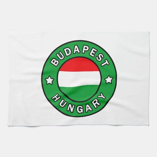 Budapest Hungary Kitchen Towel (Horizontal)