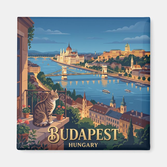 Budapest Hungary Magnet (Front)