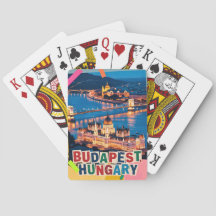 Budapest Hungary Night Cityscape Pop Art Collage