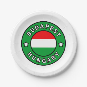 Budapest Hungary Paper Plate
