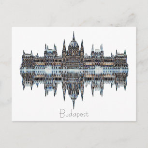 Budapest Hungary Parliament Architecture Postcard
