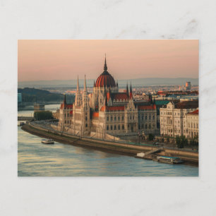 Budapest Hungary Parliament Building Postcard