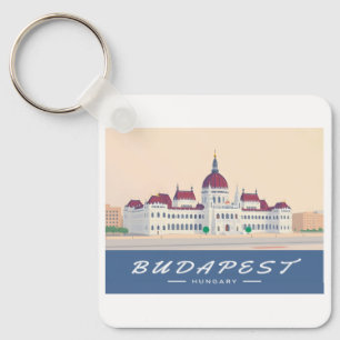 Budapest Hungary Parliament Building Travel Keychain