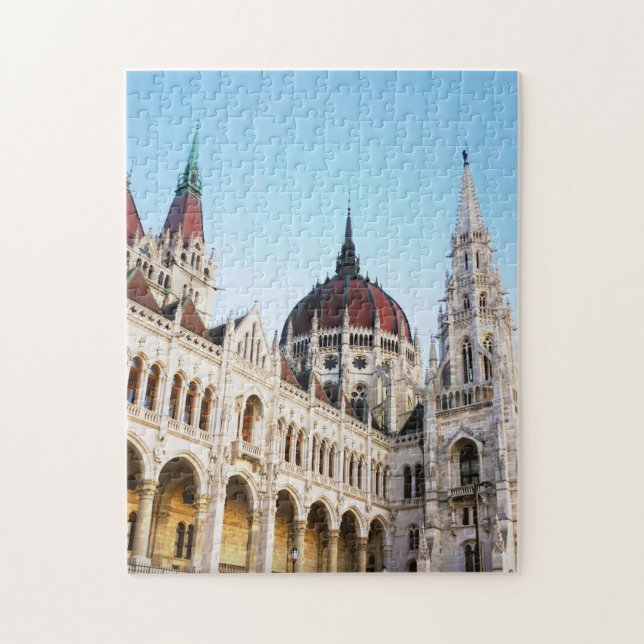 Budapest Hungary Parliament Building Travel Photo Jigsaw Puzzle (Vertical)
