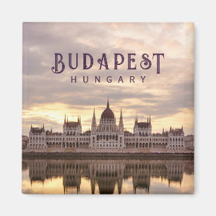 Budapest Hungary parliament landscape travel photo Magnet