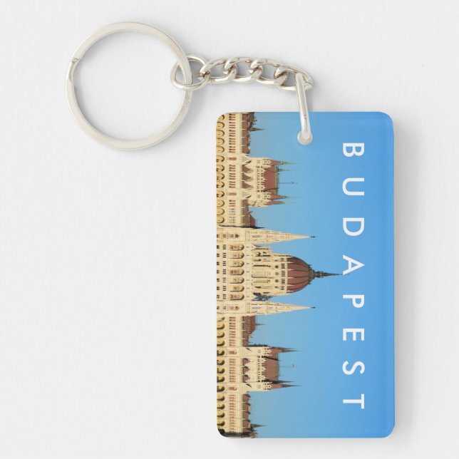 budapest hungary parliament palace architecture keychain (Front)