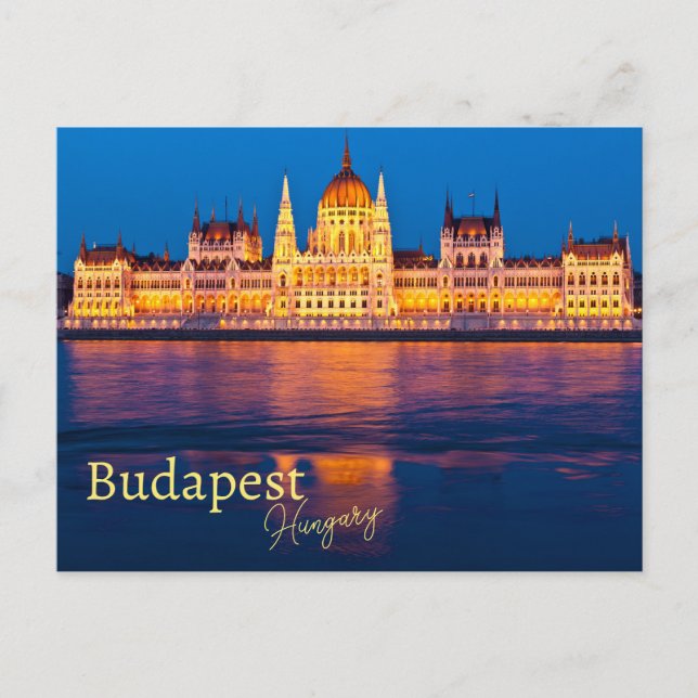 Budapest Hungary Souvenir Postcard (Front)