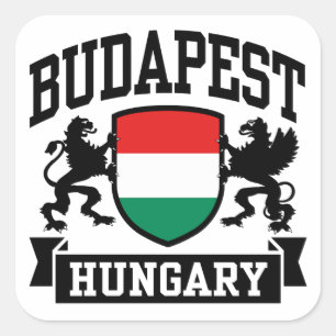 Budapest Hungary Square Sticker