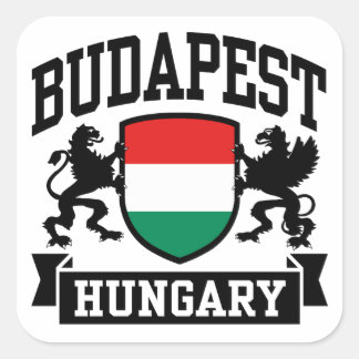 Budapest Hungary Square Sticker