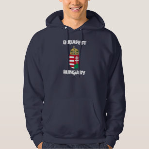 Budapest, Hungary with coat of arms Hoodie