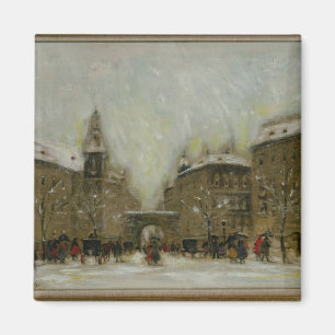 Budapest in the Snow Magnet