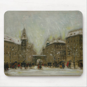 Budapest in the Snow Mouse Pad