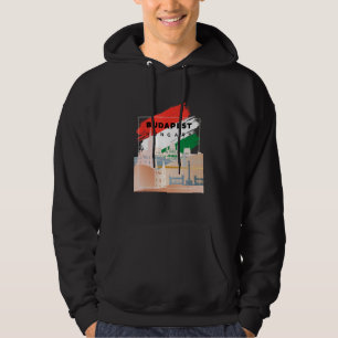 Budapest Landscape Landmarks Silhouette On Hungary Hoodie