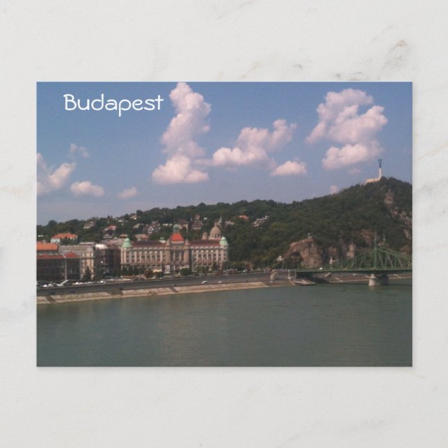 Budapest - Liberty Bridge and Gellert Hill Postcard (Front)