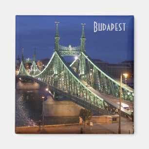 Budapest - Liberty Bridge by night Magnet