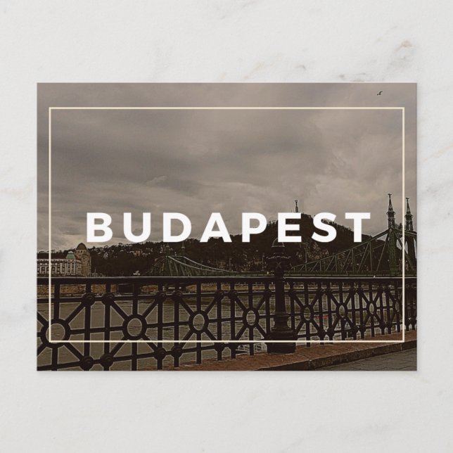 Budapest Liberty Bridge Postcard (Front)