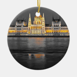 Budapest Lights Ceramic Ornament