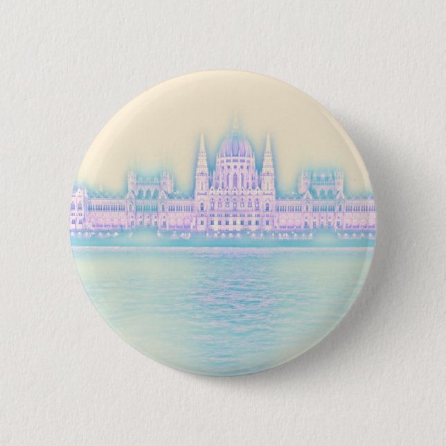 Budapest Parliament Building Hungary 2 Inch Round Button (Front)