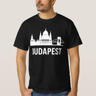 Budapest Skyline   Hungary Parliament Chain Bridge T-Shirt